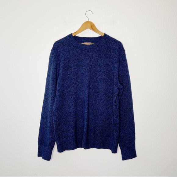 Banana Republic Pullover Mens XL Blue Knit Crewneck Sweater Wool Blend - Picture 1 of 5